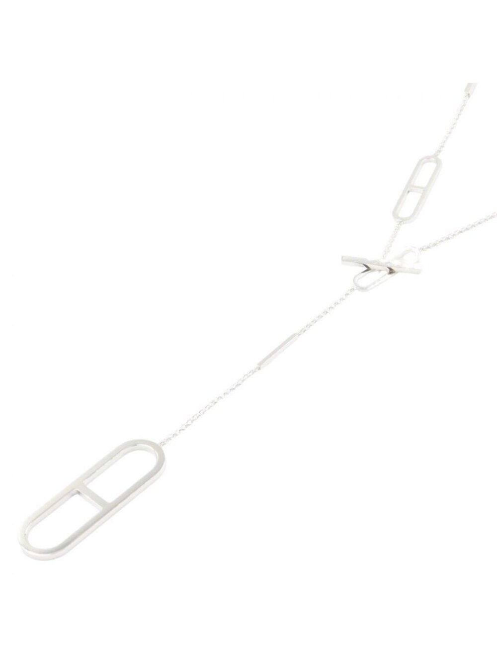 Hermes Necklace Ever Chaine D'ancre Long 925 Sterling Silver